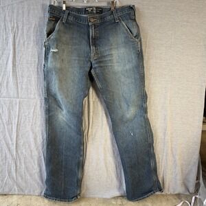 VINTAGE Ariat Adult 36 Blue Jeans Faded Classic Mens Work Pants